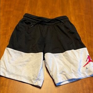 Jordan Kids Black and White Shorts size small